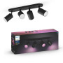 Philips Hue White and Color Ambiance Fugato Quadruple Black Spot Light