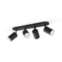 Philips Hue White and Color Ambiance Fugato Quadruple Black Spot Light