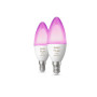 Світлодіодна лампочка Philips Hue White and Color Ambiance E14 2 шт.