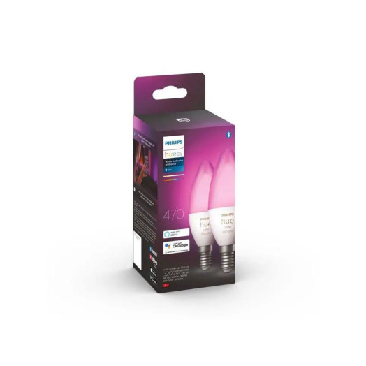 Світлодіодна лампочка Philips Hue White and Color Ambiance E14 2 шт.