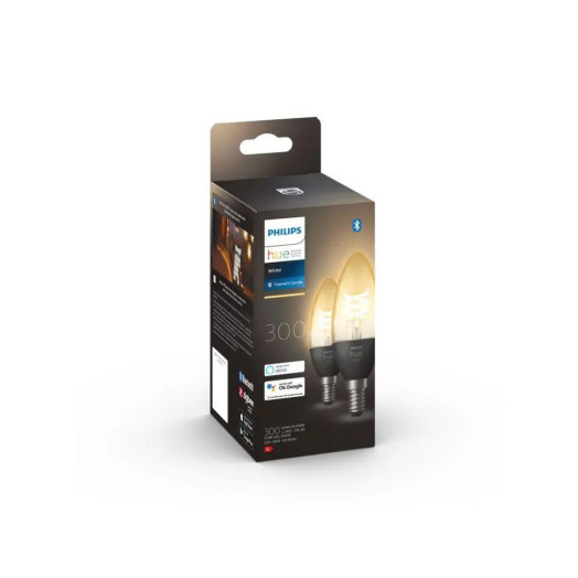 Світлодіодна лампочка Philips Hue White E14 2 шт.