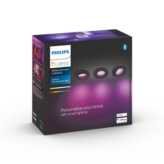 Прожектор Philips Hue White і Color Ambiance Centura 3шт. чорний