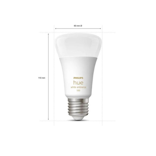 Світлодіодна лампа Philips Hue White Ambiance E27, 3 шт. Стартовий комплект