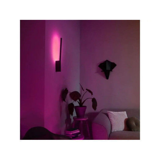Настінний світильник Philips Hue White and Colour Ambiance Liane 929003053101 чорний