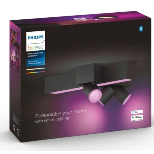 Philips Hue White і Color Ambiance Centris 3 Cross Spotlight Black