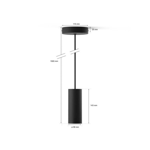 Підвісний світильник Philips Lightguide чорний