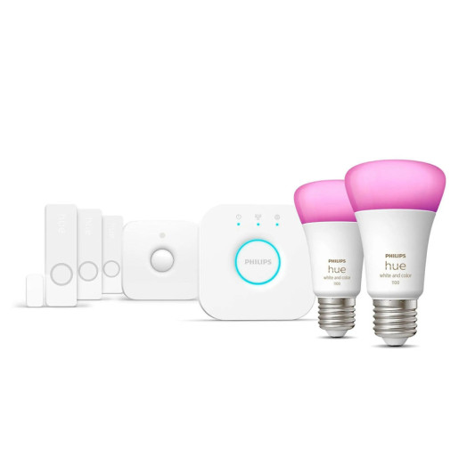 Захищений стартовий комплект системи сигналізації Philips Hue із контактними датчиками