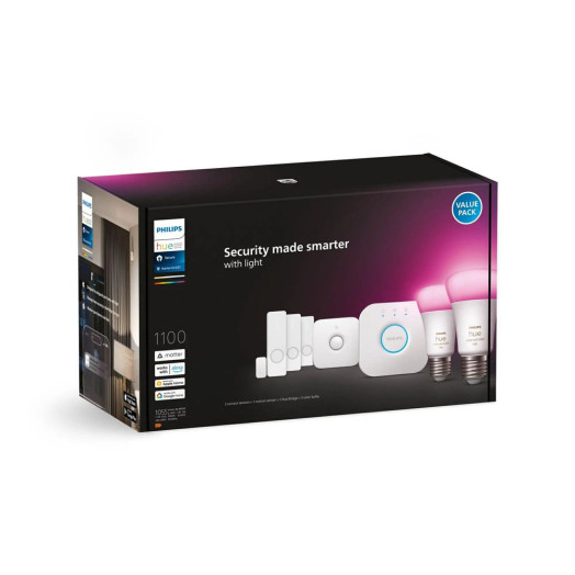 Захищений стартовий комплект системи сигналізації Philips Hue із контактними датчиками