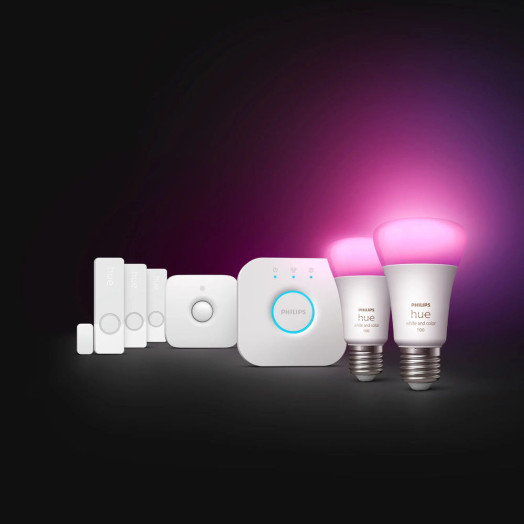 Захищений стартовий комплект системи сигналізації Philips Hue із контактними датчиками
