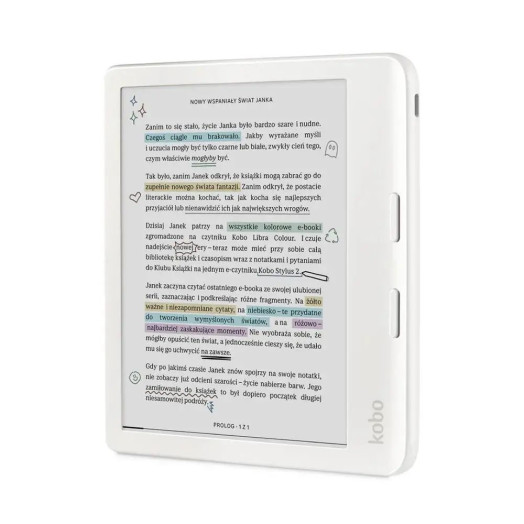 Пристрій для читання електронних книг Kobo Libra Color 7" 32 ГБ, WiFi, Bluetooth, білий