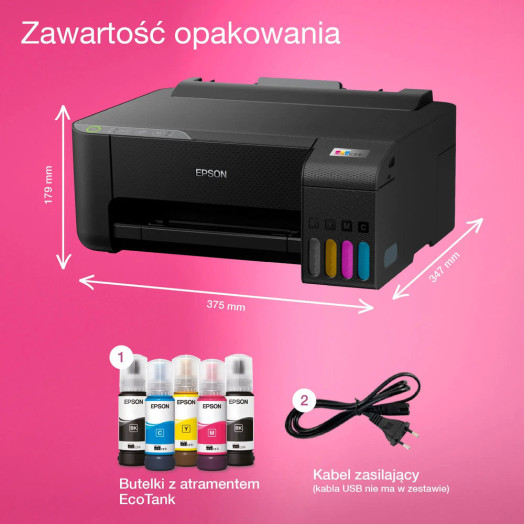 Принтер Epson EcoTank L1270 WiFi чорний