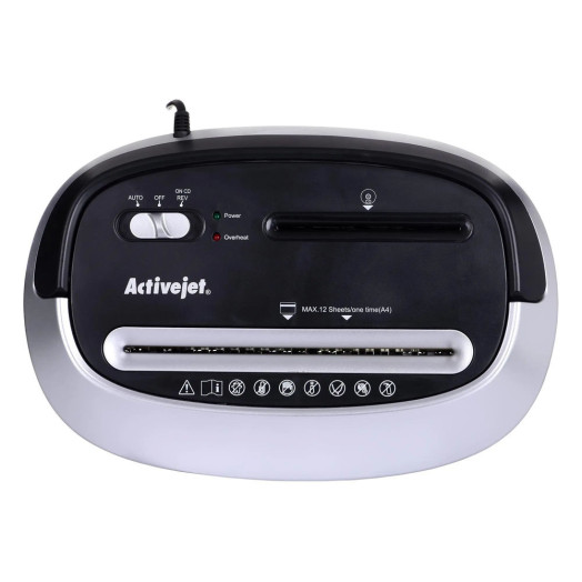 Шредер ActiveJet ASH-1201D Black