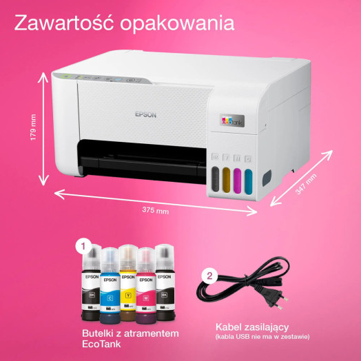 Epson EcoTank L3276 WiFi All-in-One Білий