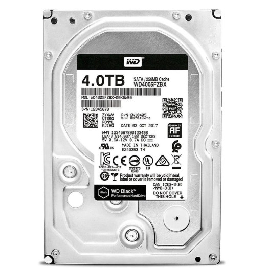 Диск WD Black WD4005FZBX 4TB 3.5".