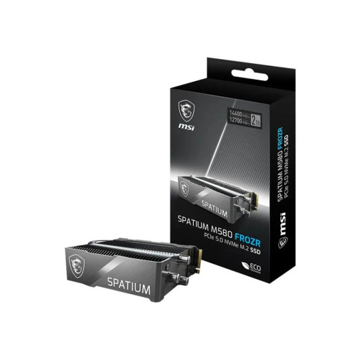 Накопичувач MSI Spatium M580 4 ТБ PCIe Gen5 x4 NVMe 2.0 Frozr