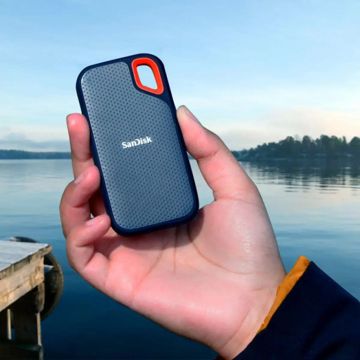 Портативний твердотільний накопичувач SanDisk Extreme 1TB USB 3.2 Type-C сірий
