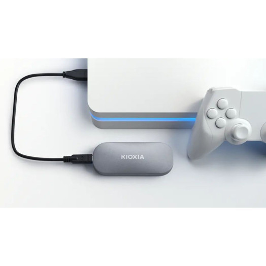 Kioxia Exceria Plus Portable 1TB USB 3.2 Type C Grey