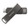 PenDrive SanDisk iXpand Luxe 256GB USB Type C / Lightning Silver-Black