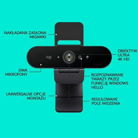 Веб-камера Logitech BRIO 4K Stream Edition Black