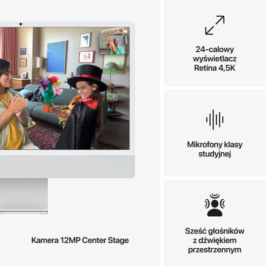 Apple iMac Retina 4.5K M4 10-ядерний 23.5" 16GB RAM 256GB SSD Silver