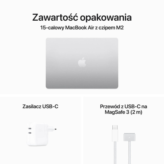 Apple MacBook Air 2023 15.3" M2 8GB RAM 512GB Disk macOS Silver США