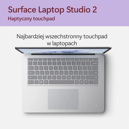 Ноутбук Microsoft Surface Laptop Studio 2 14,4" i7-13700H 16 ГБ RAM 512 ГБ SSD RTX4050 DLSS3 Win11 Platinum