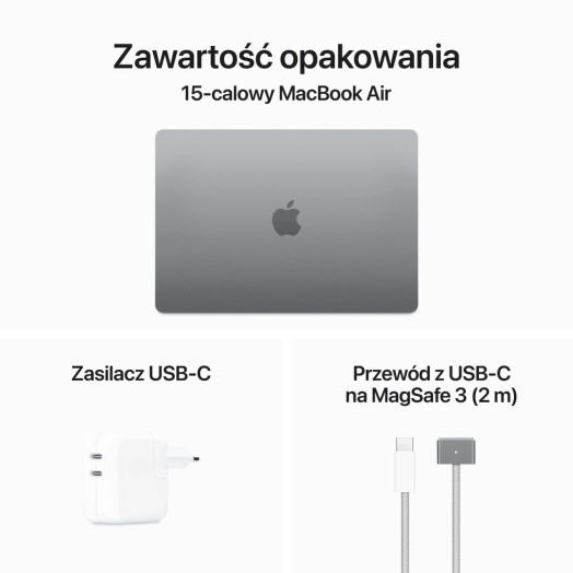 Apple MacBook Air 2024 15.3" M3 8GB RAM 256GB Disk macOS Space Gray