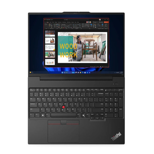 Lenovo ThinkPad E16 Gen 2 16" R5 7535HS Business Laptop 16GB RAM 512GB SSD Win11 Pro Black