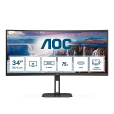 AOC CU34V5C/BK 34" UWQHD VA 100 Гц 1 мс Вигнутий монітор