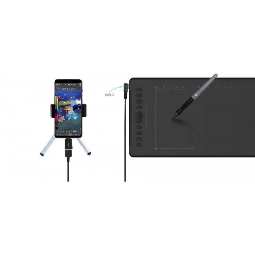 Графічний планшет Huion H1161 чорний