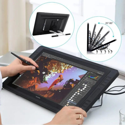 Графічний планшет Huion Kamvas Pro 20 2019, чорний