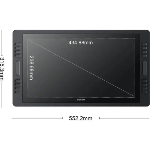Графічний планшет Huion Kamvas Pro 20 2019, чорний