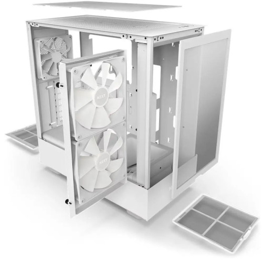 NZXT H5 Flow Case RGB Window White