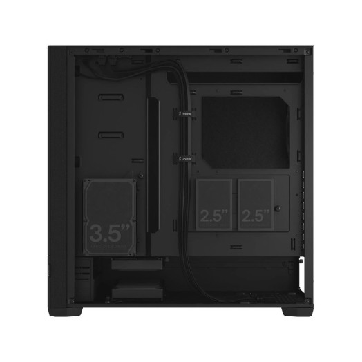Тихий однотонний чорний чохол Fractal Design Pop XL