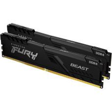 Оперативна пам'ять Kingston FURY Beast DDR4 64 ГБ (2 x 32 ГБ) 3200 чорного кольору