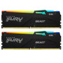 Оперативна пам'ять Kingston FURY Beast DDR5 RGB 16 ГБ (2 x 8 ГБ) 5600 CL40 Black