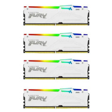 Оперативна пам’ять Kingston FURY Beast RGB DDR5 128 ГБ (4 x 32 ГБ) 5200 CL40 білого кольору