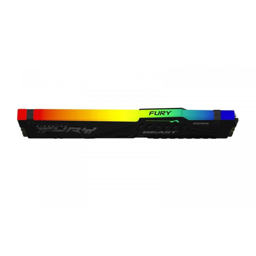 Пам'ять Kingston FURY Beast RGB DDR5 64 ГБ (4 x 16 ГБ) 5600 CL40 Black RAM