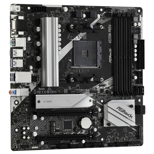 Материнська плата ASrock A520M Pro4