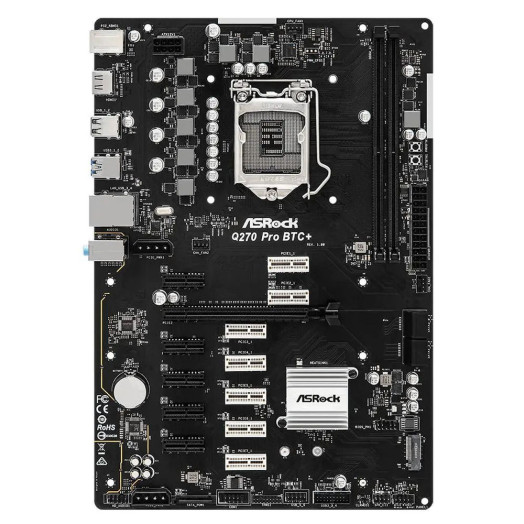 Материнська плата ASrock Q270 Pro BTC+