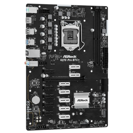 Материнська плата ASrock Q270 Pro BTC+