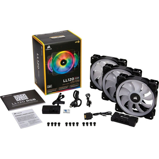 Вентилятор Corsair LL120 RGB 120мм 3шт.