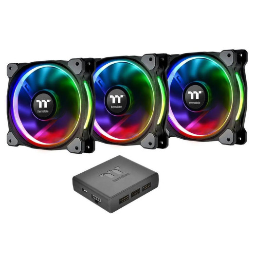Вентилятор Thermaltake Riing 12 RGB plus 3 120 мм 3 шт.