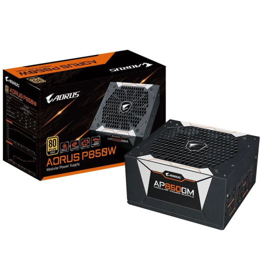 Модульний чорний блок живлення Gigabyte Aorus P850W 80+ Gold