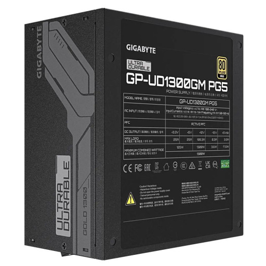 Блок живлення Gigabyte UD1300GM PG5 1300W 80+ Gold Black