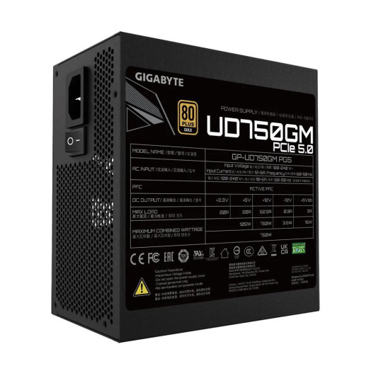 Блок живлення Gigabyte GP-UD750GM PG5 750W 80+ Gold Black