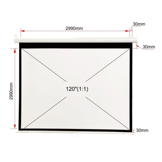 Портативний екран ART ERA M120 1:1 120" 305x305см