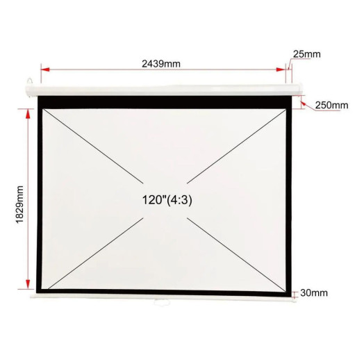 Портативний екран ART ERA M120 4:3 120" 183x244 см