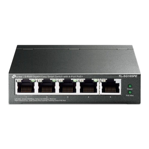 Комутатор TP-LINK TL-SG105PE Black