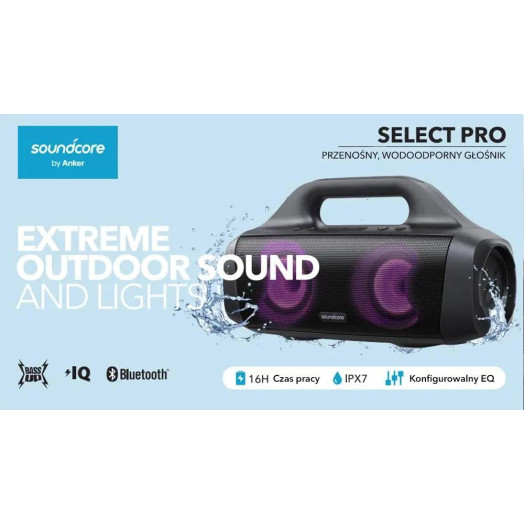 Колонка Bluetooth Soundcore Select Pro 30W Black